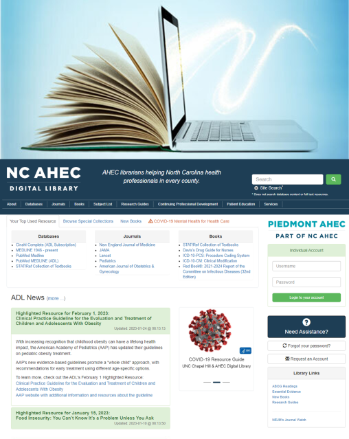 AHEC Digital Library Login